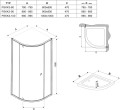 Kabina półokrągła RAVAK PIVOT 80x80cm 37644C00Z1