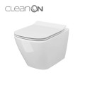Cersanit City Square CleanOn miska WC wisząca bezrantowa z deską wolnoopadającą, kolor biały S701-405