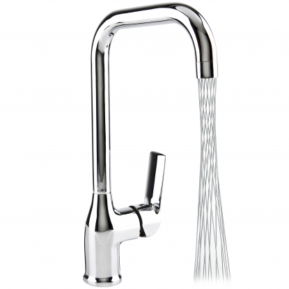 Bateria kuchenna Valvex Aurora z perlatorem Mikado 2445157 z dźwignią z boku Valvex Aurora, kolor chrom 

