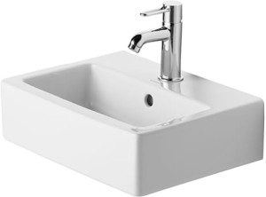Duravit Vero Umywalka meblowa/wisząca z przelewem i otworem na baterię, 0704450000