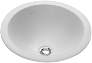 Villeroy & Boch Loop & Friends Umywalka wpuszczana w blat, ø 39 cm, z przelewem, Weiss Alpin, 61403901