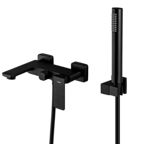 Corsan Trino Zestaw wannowo - prysznicowy, czarny, CMZ056