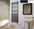 Grzejnik łazienkowy Zehnder Vision kolor Black Quartz QV-120-050/0550 o wymiarach 1176x500mm,
