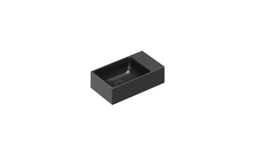 Catalano Zero 40x23 umywalka wisząca/nablatowa (z mocowaniami Z3443) nero satinato 14023VENS