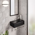 Catalano Zero 40x23 umywalka wisząca/nablatowa (z mocowaniami Z3443) nero satinato 14023VENS