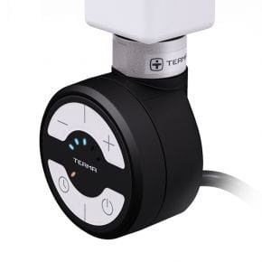Terma MOA grzałka elektryczna z elementem grzejnym 300W, kolor RAL 9005 (czarny), kabel spiralny z wtyczką (U) WEMOA03-T905U