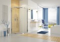 Sanplast KP4/TX5b kabina półokrągła 90x90x190cm, profile kolor srebrny błyszczący, szkło we wzorze W15 600-271-0262-38-231