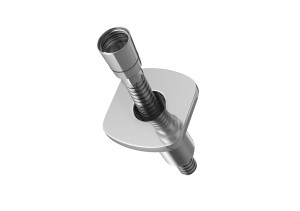 Kohlman Foxal rozeta słuchawkowa z wężem chrom QW009W