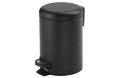 Kosz do WC czarny mat Gedy Kosz 2709/CZAR stojący okrągły pojemność 5l