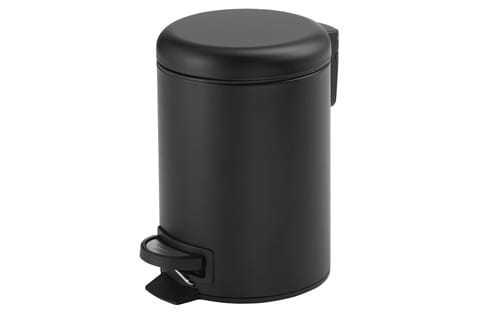 Kosz do WC czarny mat Gedy Kosz 2709/CZAR stojący okrągły pojemność 5l