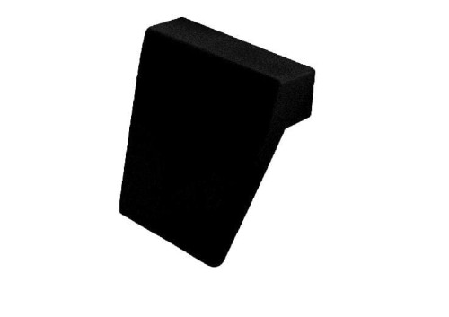 Besco Modern Black zagłówek do wanny, czarny, ZWMB
