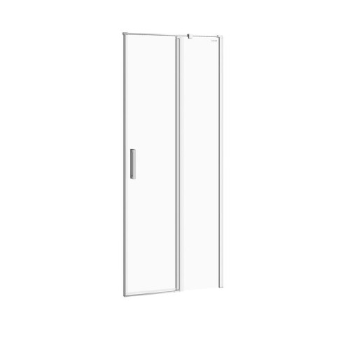 Cersanit Moduo Drzwi prysznicowe uchylne 80x195 cm, prawe profile chrom szkło przejrzyste S162-004