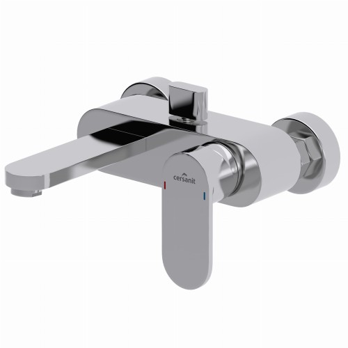Cersanit Elio Bateria wannowo-natryskowa ścienna, kolor chrom S951-007