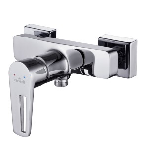 Cersanit Mille Bateria natryskowa ścienna, kolor chrom S951-031