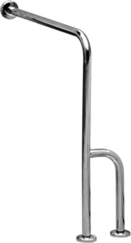 Cersanit Etiuda Uchwyt ścienno-podłogowy do WC 75x80cm lewy, kolor chrom błyszczący K97-038