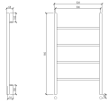 Imers MINIMAL grzejnik dekoracyjny 530 x 900 mm 2712
