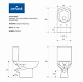 Cersanit Colour WC Kompakt  WC prostokątny CleanOn, bez deski kolor biały K103-026