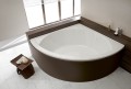 Wanna narożna Sanplast Prestige WS/PR  610-070-0350-01-000 wanna symetryczna 150x150 cm, stelaż STW kolor biały - aranżacja