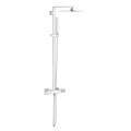 Zestaw prysznicowy z termostatem Grohe Euphoria Cube System 230 26087000 deszczownica Rainshower Allure 230x230mm, montaż natynkowy (ścienny) kolor chrom