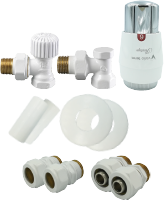 Varioterm Elegant All in one zestaw termostatyczny z głowicą, kątowy kolor czarny matowy AELGS0224C/FK