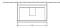 Villeroy-Boch Venticello Szafka podumywalkowa 75,3 x 50,2 cm, kolor biały Glossy White A92501DH