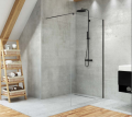 New Trendy Velio Black ścianka prysznicowa walk-in 140x200 cm profil czarny D-0147B