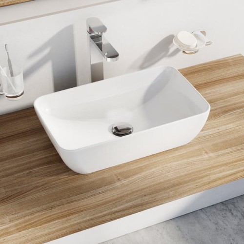 Ravak Uni Slim Umywalka ceramiczna nablatowa 50x31x12,5 cm XJX01150001