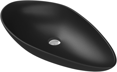 Umywalka OLIVE Cerastyle 75 cm Antracyt Mat stawiana na blat 071309-97