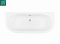Besco Volya wanna wolnostojąca przyścienna 140x75 cm #WKV-140-WS