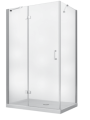 Besco VIVA Kabina prysznicowa prostokątna prawa 100 x 80 x 195 cm szkło przejrzyste VPP-100-195C