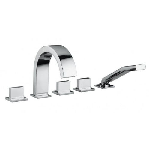 Bateria wannowa Paffoni LEVEL 5-otworowa, kolor chrom, LEP044CR