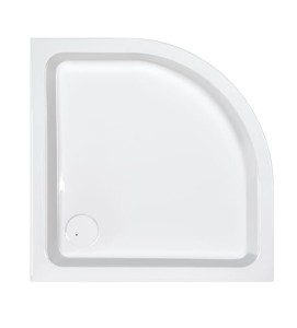 Sanplast FREE LINE Brodzik półokrągły  80 x 80 x 5 cm kolor biały  615-040-1420-01-000