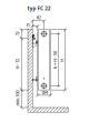 Grzejnik pokojowy Purmo PLAN COMPACT FC22 550x600mm zasilanie boczne FC22550600