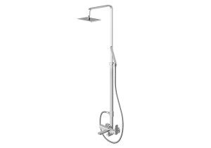 Kohlman Foxal zestaw wannowo-prysznicowy natynkowy, kolor chrom QW277F