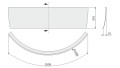 Sanplast FREE LINE Obudowa do wanny narożnej symetrycznej 150 x 150 cm, kolor biały, 620-040-0551-01-000