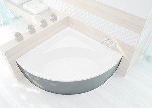 Sanplast FREE LINE Obudowa do wanny narożnej symetrycznej 150 x 150 cm, kolor biały, 620-040-0551-01-000