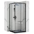 REA PUNTO KABINA KWADRATOWA CZARNA 80X80 REA-K4800