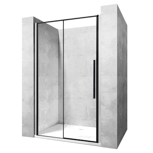 Rea Solar Black drzwi do kabiny prysznicowej, 90x190 cm, kolor czarny, REA-K6319