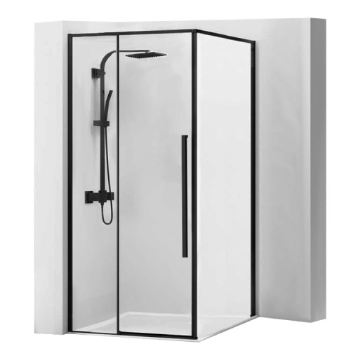 Rea Solar Black kabina prysznicowa, kwadratowa, 90x90 cm, kolor czarny, REA-K6412