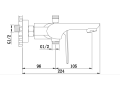 Kohlman EXPERIENCE bateria wannowa, czarny mat QW110EB