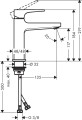 Hansgrohe Metropol Bateria umywalkowa 110 korek push-open, złoty, 32507990