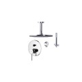 Zestaw natryskowy Paffoni z baterią podtynkową, deszczownica Ø30cm, ramię 20cm, kolor chrom, SK015ZSU2B