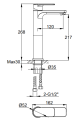 Kohlman TEXEN bateria umywalkowa, chrom QB170T
