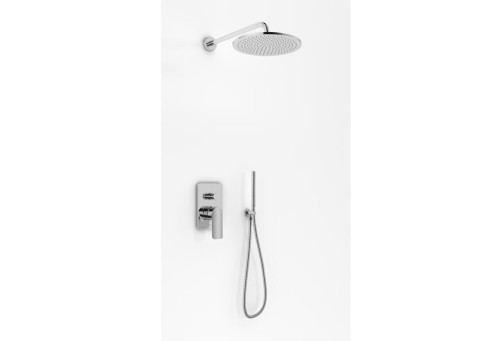 Kohlman TEXEN zestaw prysznicowy, podtynkowy z deszczownicą 40 cm chrom QW210TR40