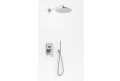 Kohlman WEXPO zestaw prysznicowy podtynkowy z deszczownicą 30 cm chrom QW210WR30