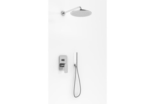 Kohlman WEXPO zestaw prysznicowy podtynkowy z deszczownicą 30 cm chrom QW210WR30