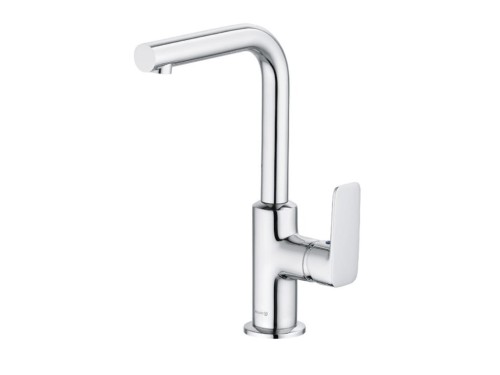 KLUDI PURE&STYLE Jednouchwytowa bateria umywalkowa DN 15, z zestawem odpływowym (sterowanie boczne), chrom 400250575