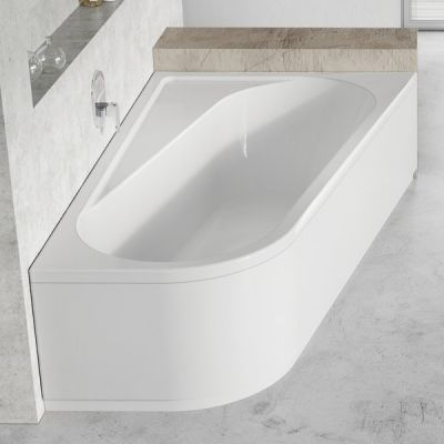Wanna asymetryczna CHROME Ravak 160x105cm prawa biała CA61000000