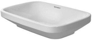 Duravit DuraStyle Umywalka stawiana szlifowana, bez przelewu, 600 x 380 mm, 0349600000