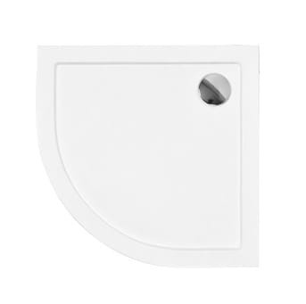 Besco ARON SLIMLINE brodzik półokrągły 80 x 80 cm biały BAA-80-NR